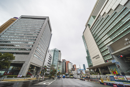 Osaka, Japan -  21 March 2018 - Cityscape of Umeda area,ââOsaka prefecture in Japan.のeditorial素材