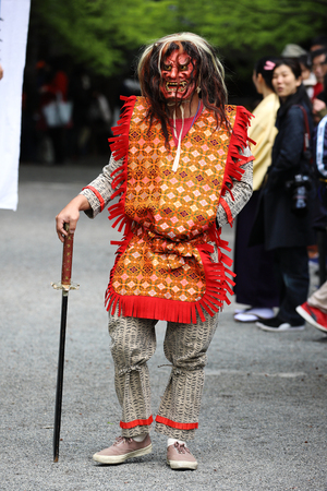 Hyogo,Japan - April 8,2018 - Kawanishi City Genji Festival at Tada jinja shrine in Hyogo Japan.This festival celebrates the classic work of Japanese literature Tale of Genji, by 11th century author Murasaki Shikibu.のeditorial素材