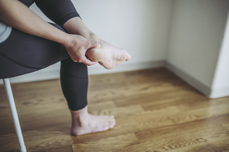 Female heel painの写真素材