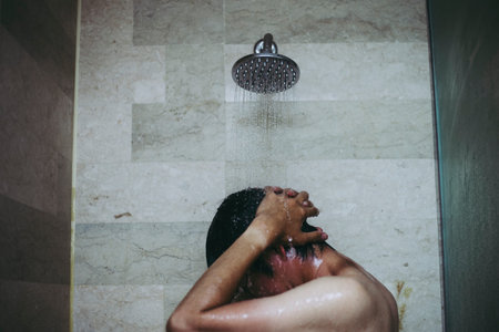 Shower and men