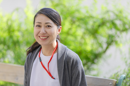 Asian women in nursingの写真素材