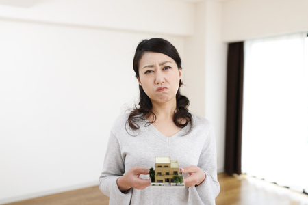 Residential and femaleの写真素材
