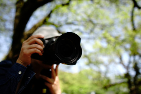 Camera and female