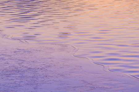 Lake and the water surfaceの写真素材