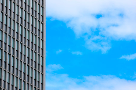 Blue sky and office building