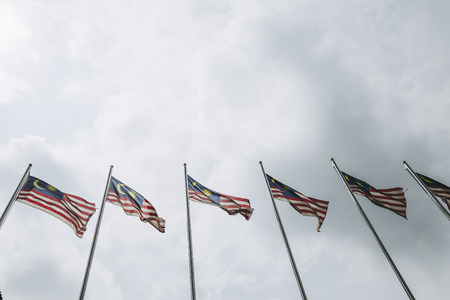 Malaysia and the flagの写真素材
