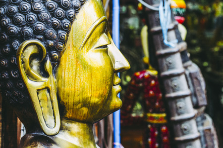 Image and Buddha statueの写真素材