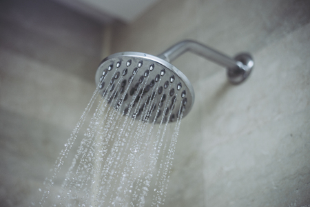 Shower and bathroomの写真素材