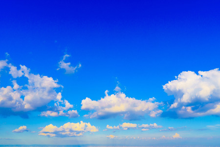 Blue sky and cloudsの写真素材
