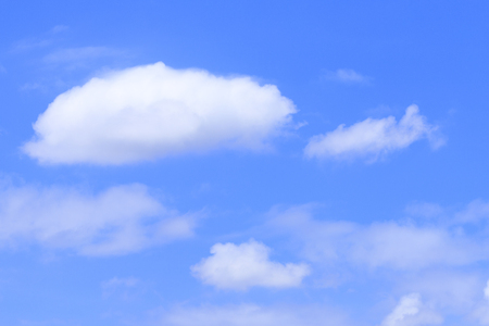 Blue sky and cloudsの写真素材