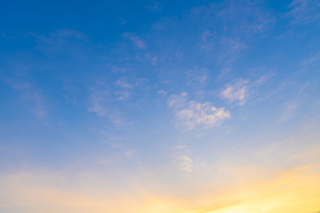 Sky of sunsetの写真素材