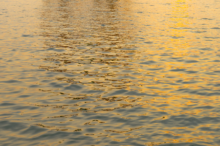 Water surface and orangeの写真素材