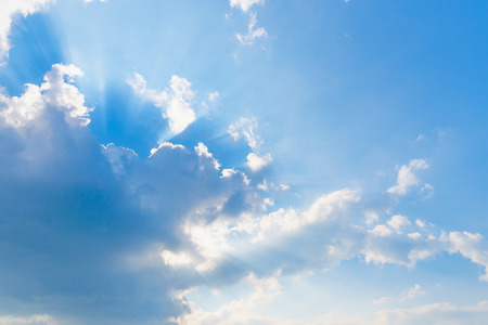 Blue sky and cloudsの写真素材