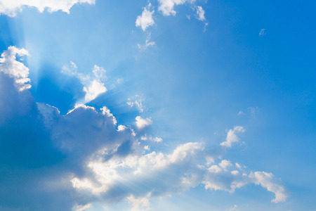 Blue sky and cloudsの写真素材