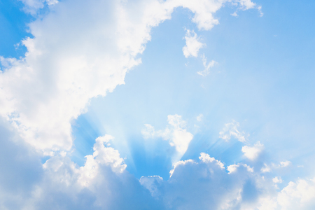 Blue sky and cloudsの写真素材
