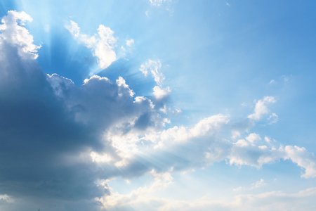 Blue sky and cloudsの写真素材