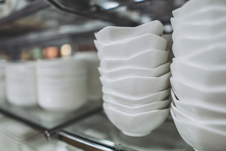 Dishware with whiteの写真素材