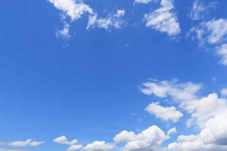 Blue sky and cloudsの写真素材