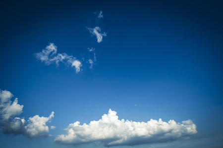 Blue sky and cloudsの写真素材