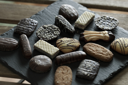 lot of cookie snacksの写真素材