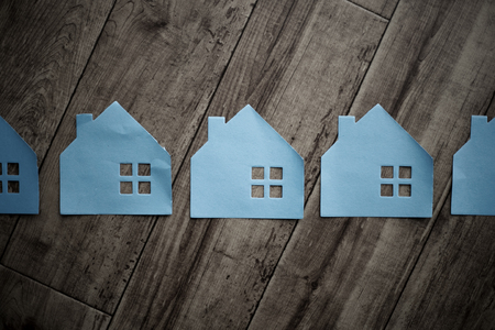 Lots of houses imageの写真素材