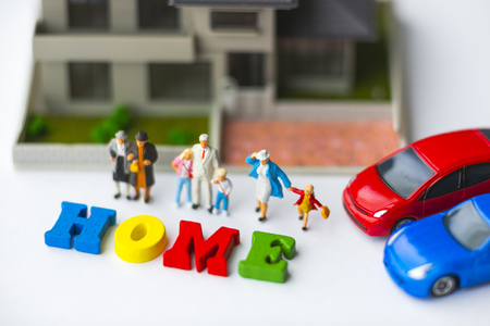 Home and family miniature dollsの写真素材