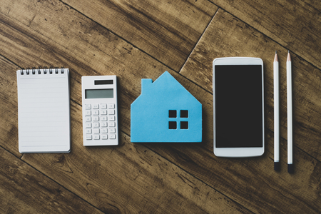 Housing and calculatorの写真素材