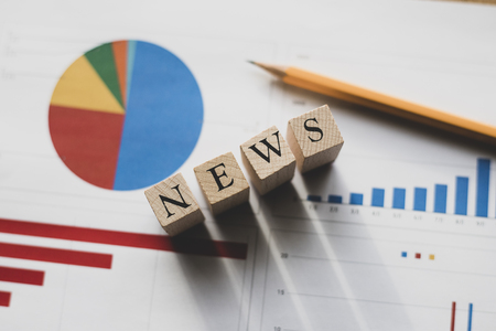 News and chartの写真素材
