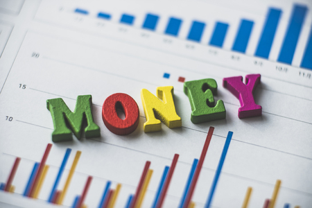 Words and moneyの写真素材