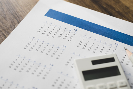 Calendar and appointmentの写真素材