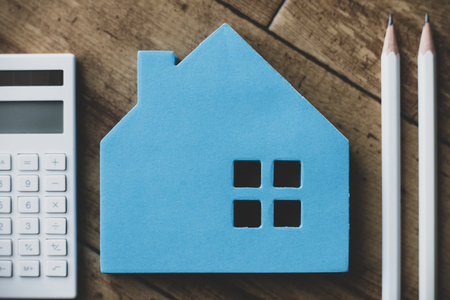 Housing and calculatorの写真素材