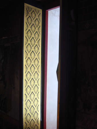 Thai art temple window.のeditorial素材