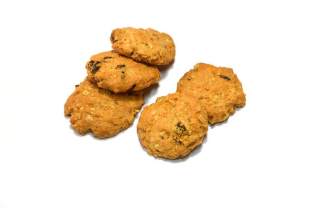 Cookies on white backgroundの写真素材