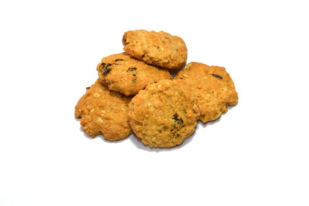 Cookies on white backgroundの写真素材