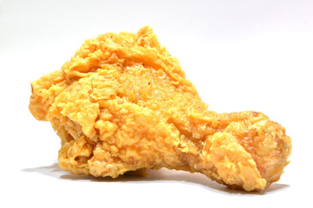 Fried Chicken on white backgroundの写真素材