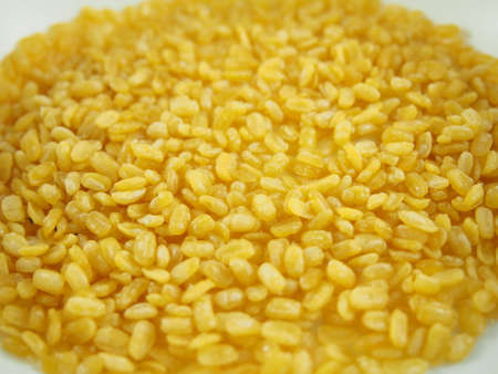 Crisp Roasted Soybeans with Saltの写真素材