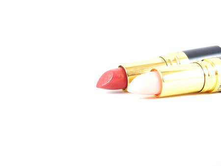 Beautiful matte lipstick, make-up for lip skin, in trend lifestyle fashion, isolated on white background
の写真素材