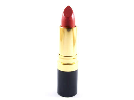 Red matte lipstick, modern fashion style of cosmetic for woman, isolated on white background 
の写真素材
