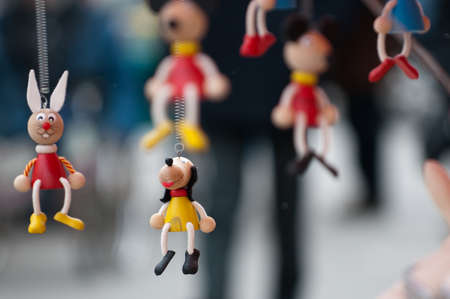 wooden dollsの写真素材