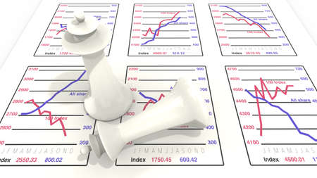 Business is like a chess a game concept illustrationの写真素材