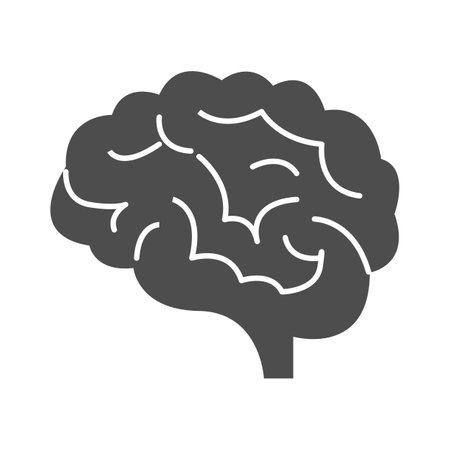 human brain medical vector illustration icon isolated on white background.symbol of creativity, ideaのイラスト素材