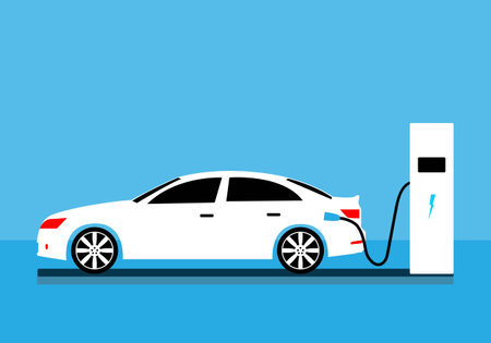 car black and white icon.illustration of a car.のイラスト素材