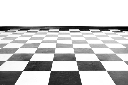 Vintage square black and white floor with wallの写真素材