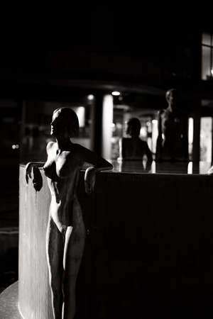 A conversion of a statue in Shad Thamesの写真素材