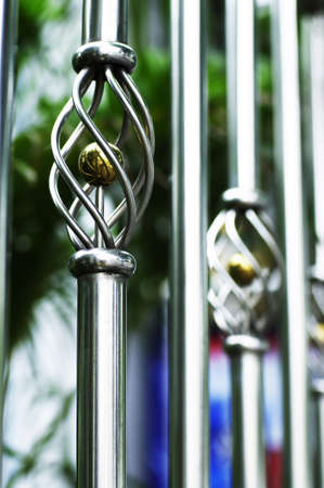 design of steel fenceの写真素材