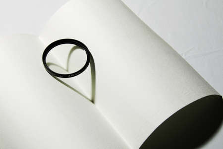 shadow of a heartの写真素材