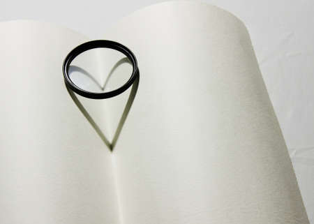 shadow of a heartの写真素材