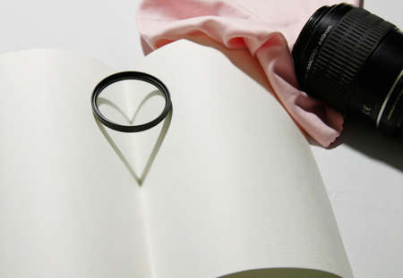 shadow of a heartの写真素材