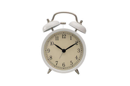 Alarm clock isolated on white background.の写真素材