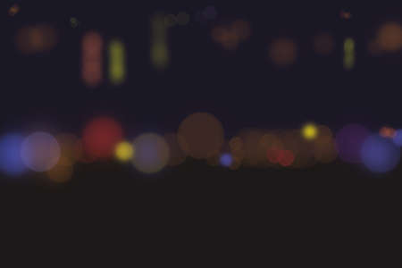 Dark dark abstract bokeh background Christmas and Happy new year on blurred bokeh.の写真素材